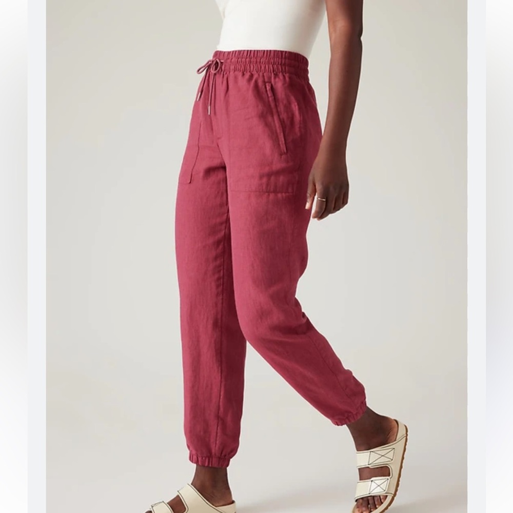 Athleta Retreat Linen Jogger Brand New Size 10